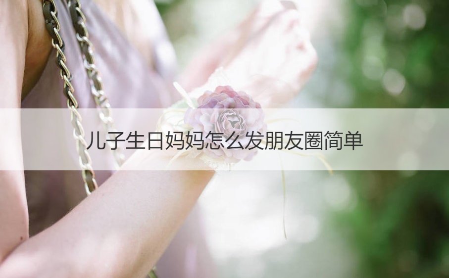 儿子生日妈妈怎么发朋友圈