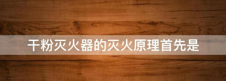 干粉灭火器原理
