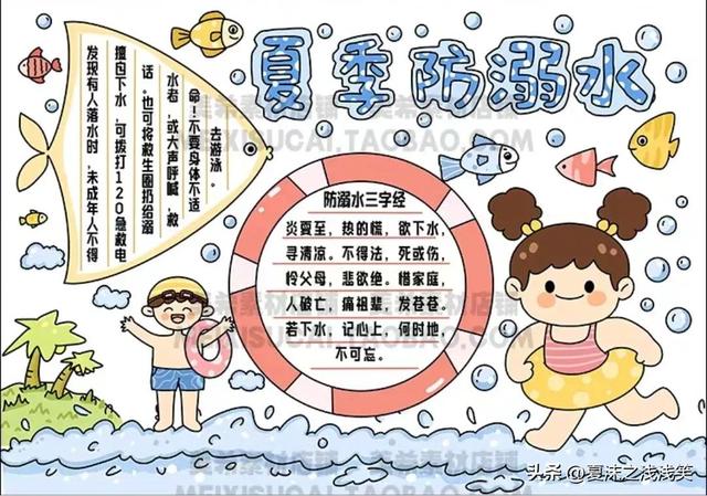 防溺水手抄报大全图片