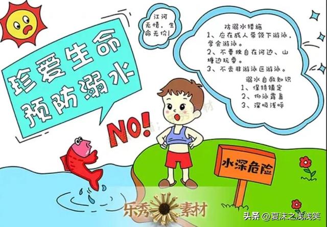 防溺水手抄报大全图片
