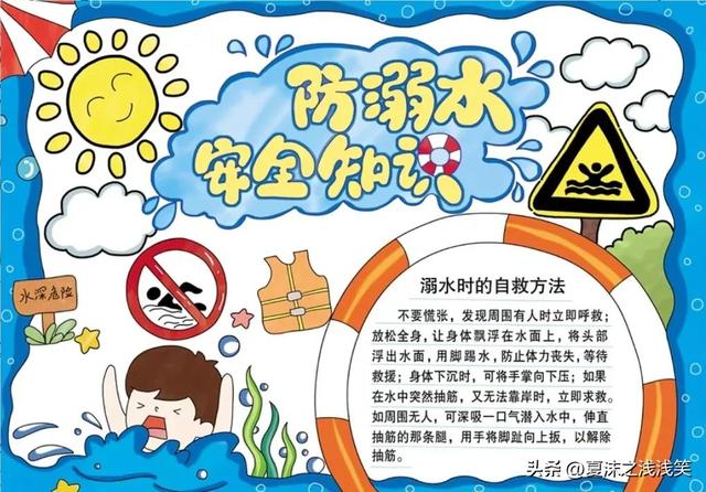 防溺水手抄报大全图片