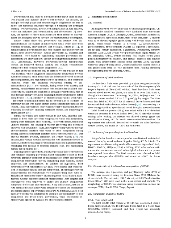 国际权威杂志刊文揭秘：山楂红素纳米颗粒揭示多酚高效利用的奥秘