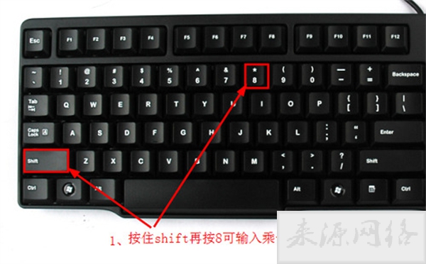 电脑键盘×乘号怎么打出来 电脑输入×乘号的方法教程