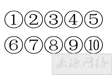 圆圈1怎么打
