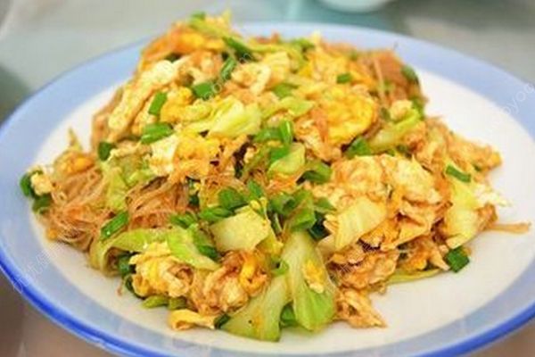 包菜炒鸡蛋
